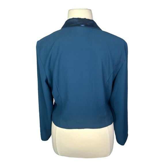 Vintage 80’s Leslie Belle Satin Blazer - Size 18 - Picture 3 of 5